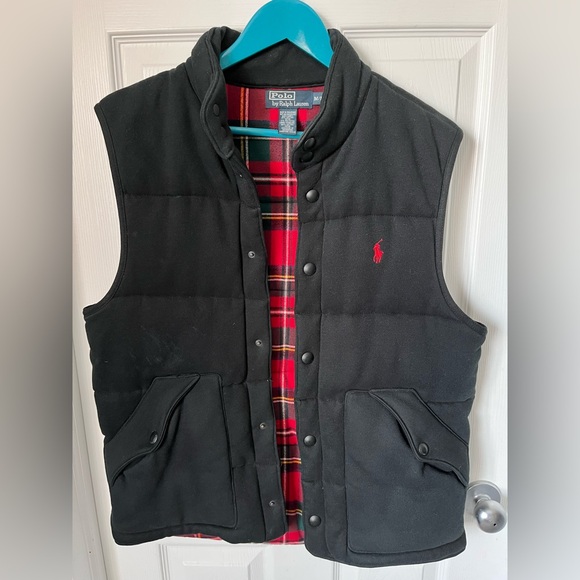 Vintage Polo Ralph Lauren Quilted Snap Button Vest Size Medium - Picture 10 of 11